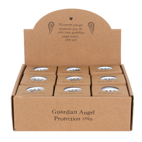 ##Guardian Angel Protection Steel Coin [Display of 27]