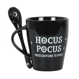 ##Hocus Pocus Ceramic Mug and Spoon Set