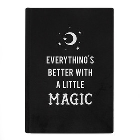 ##Black Magic Everything's Better Velvet Look Notebook