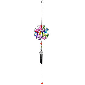 ##Butterfly with Metal Resin Windchime