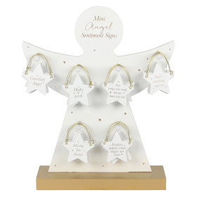 ##Angel Sentiment MDF Signs [Display of 36]