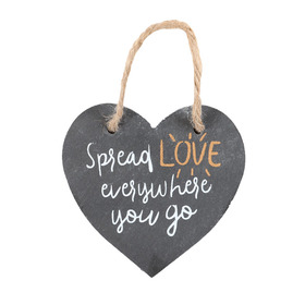 ##Spread Love Everywhere You Go Slate Heart