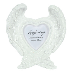 ##Glitter Angel Wing Resin  Picture frame