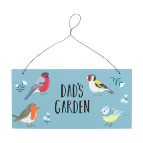 ##Dad's Garden MDF British Garden Birds Sign