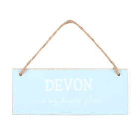 ##*Devon is My Happy Place MDF Hanging Sign