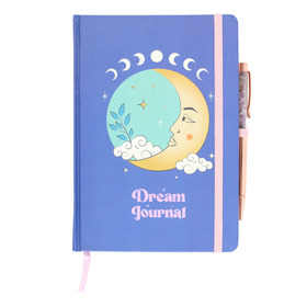 ##The Moon Dream Journal Paper Notebook with Amethyst Pen