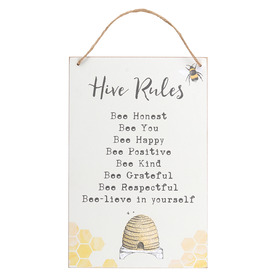 ##Hive Rules MDF Hanging Sign