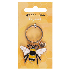 ##Queen Bee Enamel Keyring
