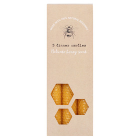 ##Set of 3 Beeswax Unscented Candles