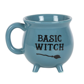 ##Basic Witch Ceramic Blue Cauldron Mug