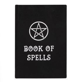 ##Black Magic Book of Spells Velvet Look Notebook