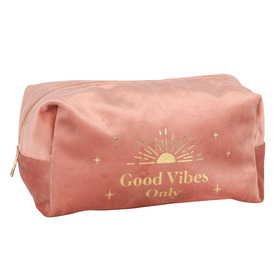##Good Vibes Only Polyester Toiletry Bag