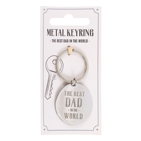 ##Best Dad in the World Metal Keyring