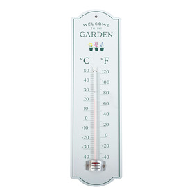 ##Welcome to My Garden MDF Wall Thermometer
