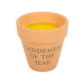 ##Gardener of the Year Citronella Wax Candle in Ceramic Pot