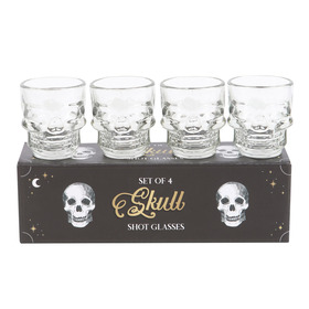 ##Set of 4 Skull Shot Glasses Set