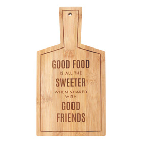 ##Sweeter When Shared Bamboo Serving Board