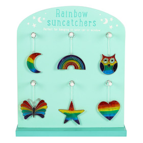 ##Rainbow Resin Suncatcher [Display of 24]