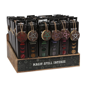 ##Set of 48 Magic Spell Incense Sticks with MDF Holder on Displa