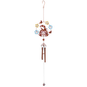 ##Cat Windchime with Glass Metal Chimes