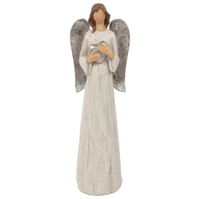 ##Evangeline Large Angel Resin Ornament