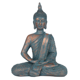 ##26cm Terracotta Resin Blue Buddha
